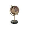 Globo Terrestre Preto Bege Vintage 10 x 10 x 20 cm