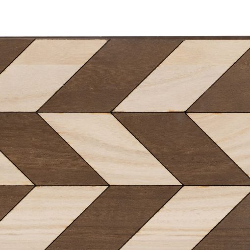 Jogo de Caixas Decorativas Castanho Natural Madeira de paulónia 44 x 31 x 18 cm (3 Peças) - Image 2