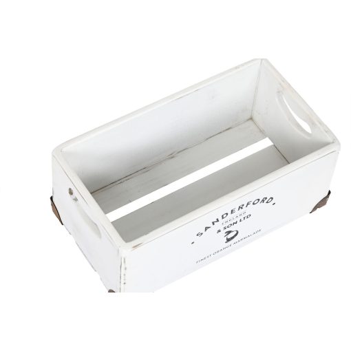 Jogo de Caixas Decorativas Sanderford Branco Madeira de abeto 35 x 22 x 15 cm (5 Peças) - Image 3