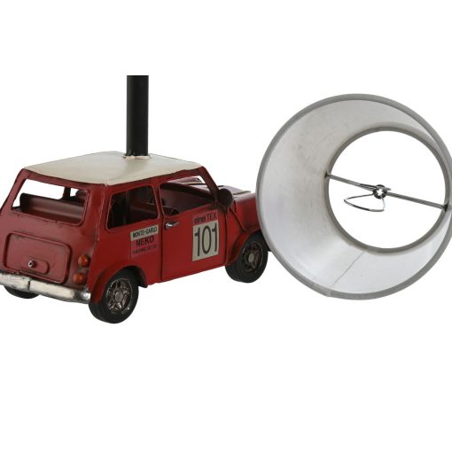 Lâmpada de mesa Branco Vermelho Linho Metal 20 x 14 x 27 cm - Image 3