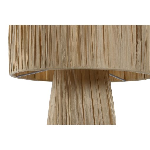 Lâmpada de mesa Castanho Metal Ráfia 50 W 220 V 27 x 27 x 40 cm - Image 2