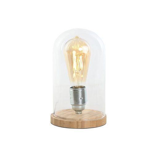 Lâmpada de mesa Natural Bambu Cristal 50 W 220 V 13 x 13 x 22 cm - Image 4