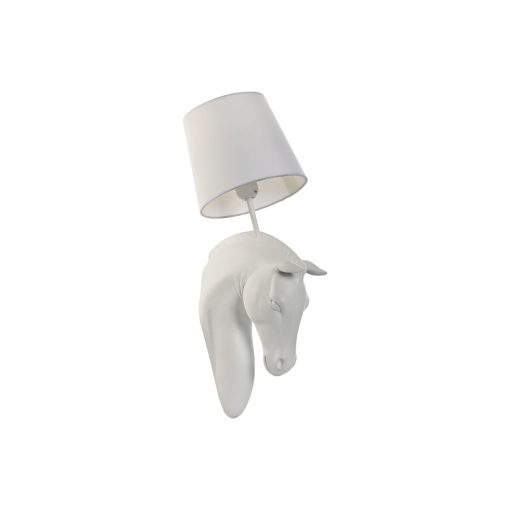 Luminária de parede Branco Moderno Cavalo Acabamento envelhecido 220 V 18 x 21