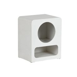 Mesa de Cabeceira Branco Madeira MDF 40 x 30 x 48 cm