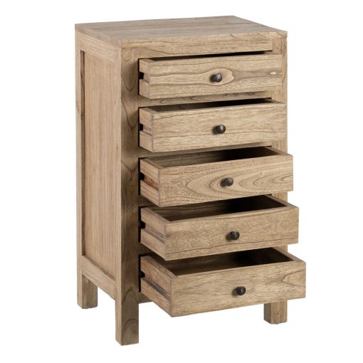 Mesa de Cabeceira MIRÓ Natural Madeira de cedro 44 x 34 x 77 cm - Image 3