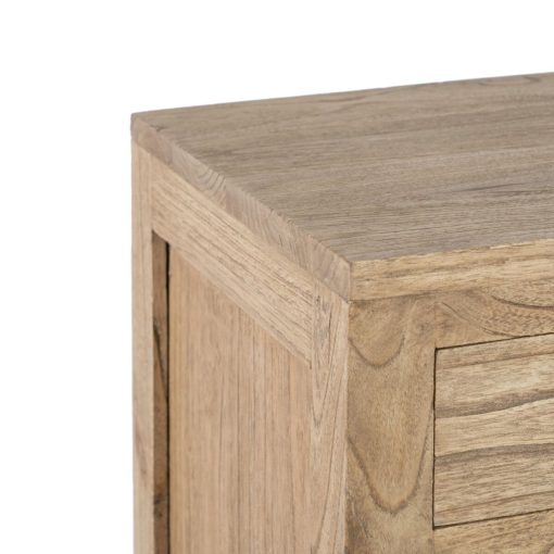 Mesa de Cabeceira MIRÓ Natural Madeira de cedro 44 x 34 x 77 cm - Image 4
