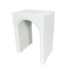 Mesa de apoio Branco Madeira MDF 40 x 55 x 30 cm