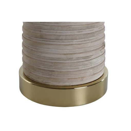 Mesa de apoio Dourado Natural Madeira Metal 41 x 41 x 53 cm - Image 4