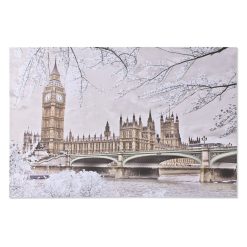 Pintura Branco Dourado Purpurina Londres Loft 150 x 3 x 100 cm (2 Unidades)