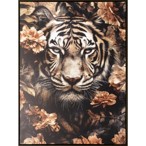 Pintura Madeira MDF Tigre 83 x 123 x 4 cm