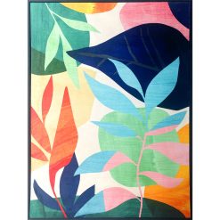 Pintura Veludo Madeira MDF Planta 83 x 123 x 4 cm