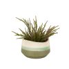 Plantador Verde Creme Cerâmica 20 x 13 x 20 cm