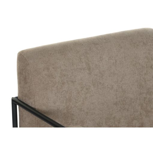 Poltrona Metal Castanho Poliéster (64 x 69,5 x 76 cm) - Image 3