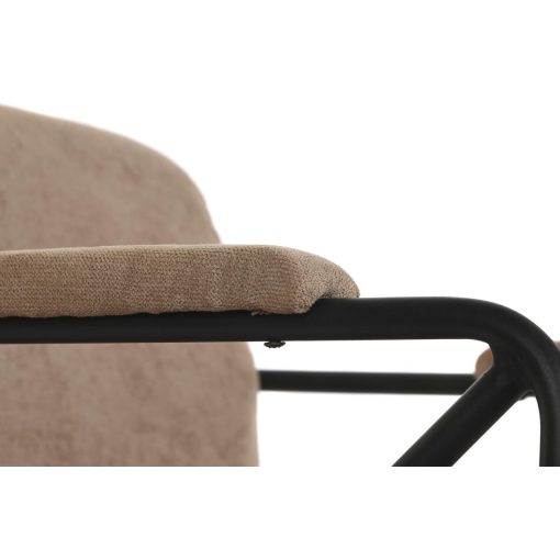 Poltrona Metal Castanho Poliéster (64 x 69,5 x 76 cm) - Image 4