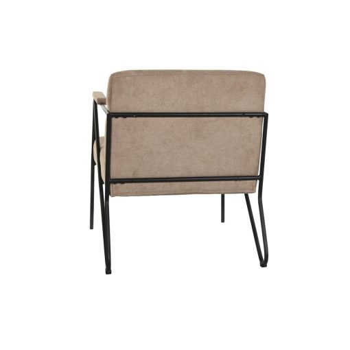 Poltrona Metal Castanho Poliéster (64 x 69,5 x 76 cm) - Image 5