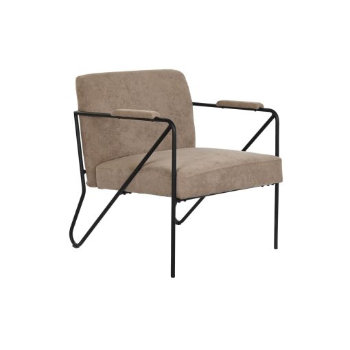 Poltrona Metal Castanho Poliéster (64 x 69