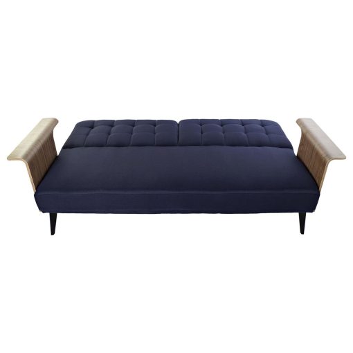 Sofá-cama Azul Castanho Preto Metal Moderno Urbana 203 x 87 x 81 cm - Image 2