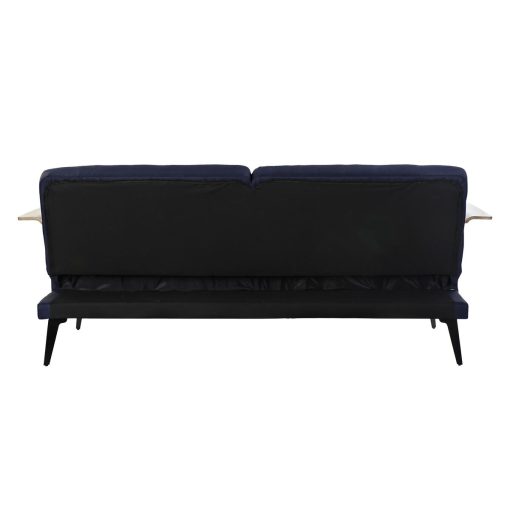 Sofá-cama Azul Castanho Preto Metal Moderno Urbana 203 x 87 x 81 cm - Image 3