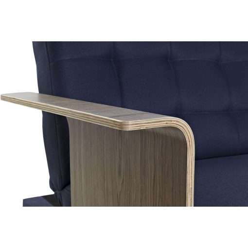 Sofá-cama Azul Castanho Preto Metal Moderno Urbana 203 x 87 x 81 cm - Image 4