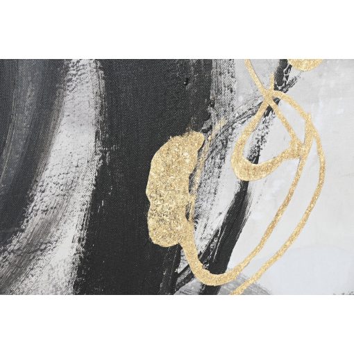 Tela Branco Preto poliestireno Tela Abstrato Moderno 104 x 4 x 103,5 cm (2 Unidades) - Image 3