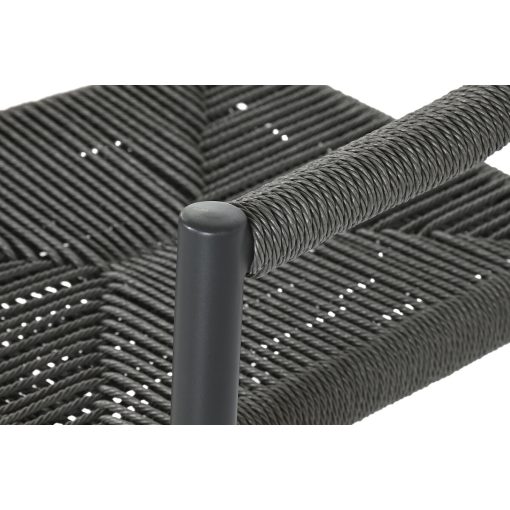 Tuinstoel Preto Cinzento escuro Alumínio Rotim 56 x 60 x 78 cm - Image 4