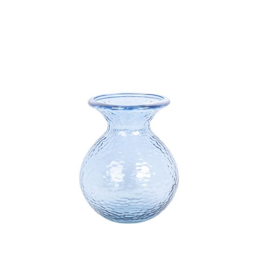 Vaso Azul Vidro reciclado 20 x 25 x 20 cm