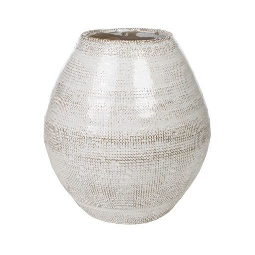 Vaso Bege Terracota 26 x 30 x 26 cm