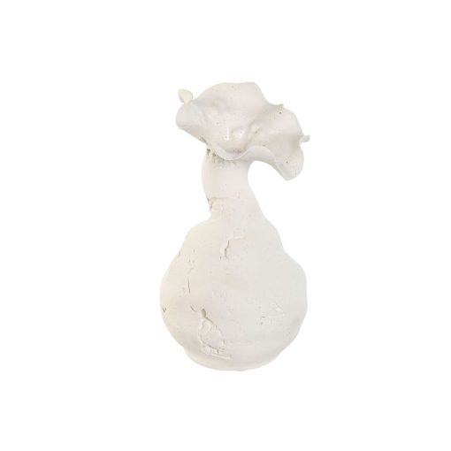 Vaso Branco Cerâmica Estilo artesanal 13 x 13 x 24 cm
