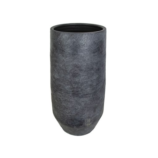 Vaso Cinzento Cerâmica 24 x 52 x 24 cm