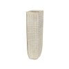 Vaso Creme Resina 20 x 59 x 13 cm