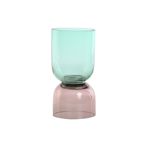 Vaso Duas cores Cristal 10 x 10 x 21 cm