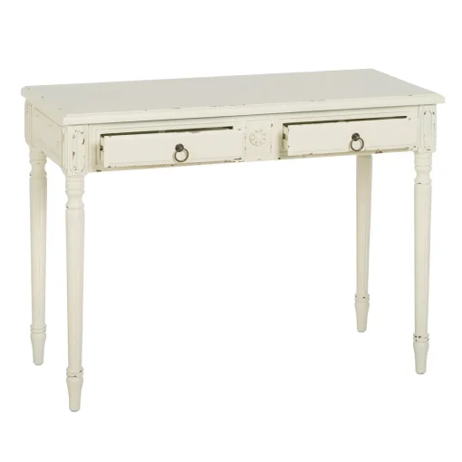 Consola Branco Escovado Madeira 100 X 45 X 76 Cm - Image 4