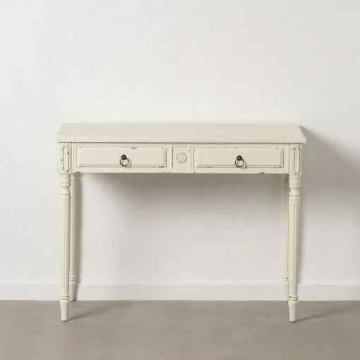 Consola Branco Escovado Madeira 100 X 45 X 76 Cm - Image 2