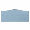 Cabeceira de Cama Azul Bege Celeste Madeira da borracha 146 x 6 x 68 cm