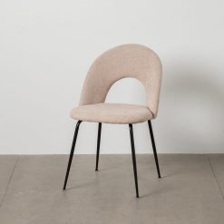 Cadeira Bege Tecido-Metal Contract 49 X 60 X 81 Cm