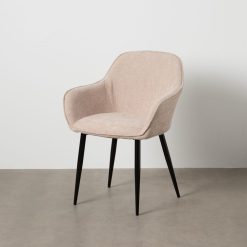 Cadeira Bege Tecido-Metal Contract 60 X 59 X 83 Cm