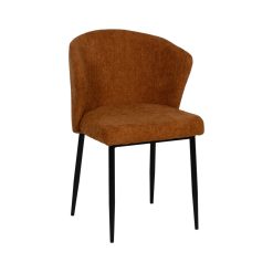 Cadeira Castanho Tecido-Metal Contract 59 X 55 X 80 Cm