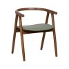 Cadeira Castanho-Verde Elm Madeira 47 X 46 X 71 Cm