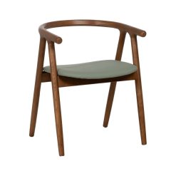 Cadeira Castanho-Verde Elm Madeira 47 X 46 X 71 Cm