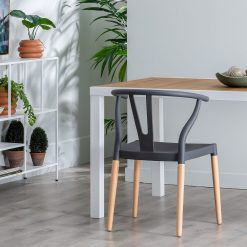 Cadeira Cinza Pp-Madeira 46 X 42 X 78