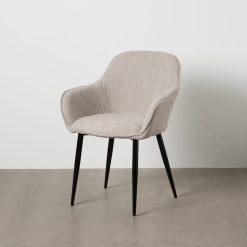 Cadeira Cinza Tecido-Metal Contract 60 X 59 X 83 Cm