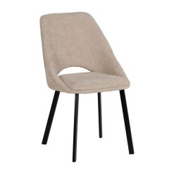 Cadeira Creme Tecido-Metal Room 48 X 61 X 85 Cm