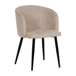 Cadeira Creme Tecido-Metal Room 53 X 53 X 77 Cm