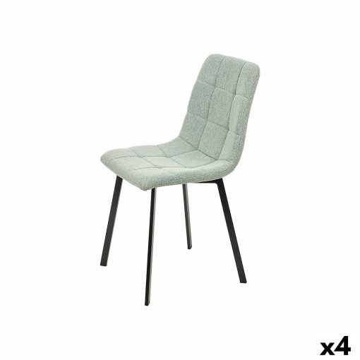 Cadeira Verde Tecido 45 x 89 x 53 cm Elegante (4 Unidades)