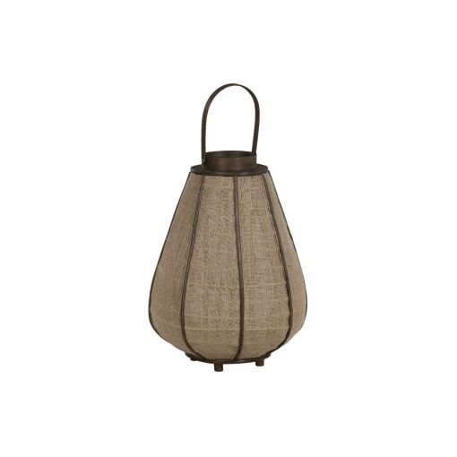 Castiçais Natural Juta Bambu 36 x 36 x 48