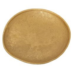 Centro de mesa Dourado Cerâmica 9 x 33 x 34 cm