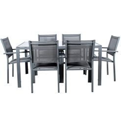 Conjunto de mesa com cadeiras 7 Peças