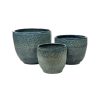 Conjunto de vasos Azul Porcelana (3 Peças)