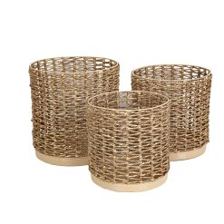 Conjunto de vasos Natural (3 Peças)