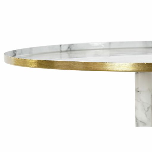 Consola Branco Dourado Alumínio 51 x 51 x 51 cm - Image 3